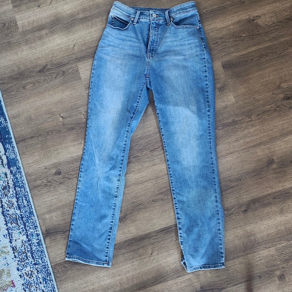 Talbots Flawless High-Waist Straight-Leg Curvy Size 8 Blue Jean - Picture 1 of 3